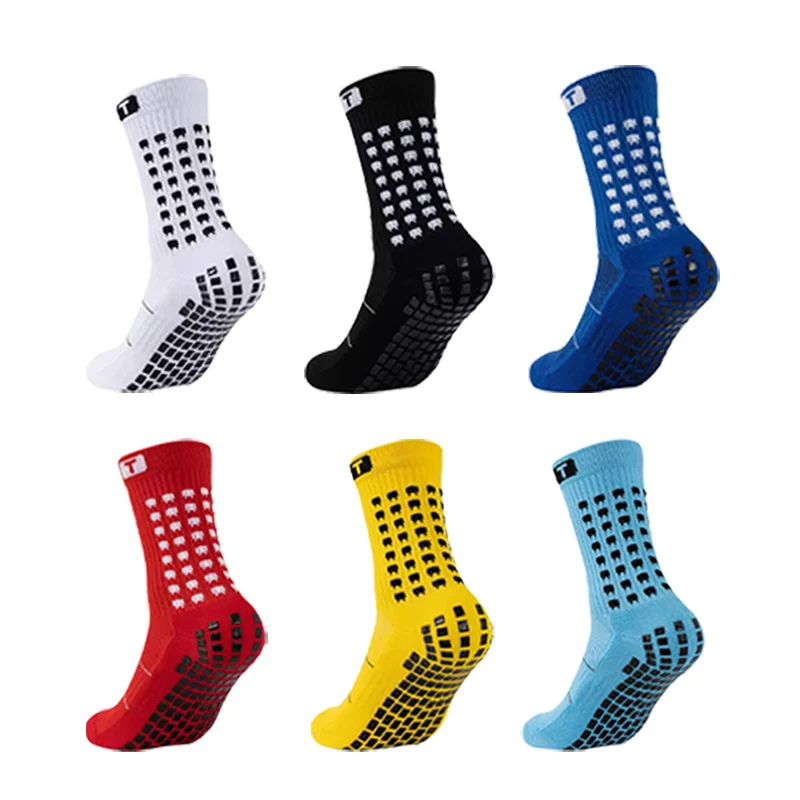 

Non Slip Football Socks Cotton Square Silicone Suction Cup Grip Anti Slip Soccer Sports Adults Men Women Baseball Rugby Sock