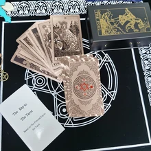 Rose Gold Tarot Card Set Table Game 12*7cm Paper Guide Divination Forecast Waterproof and Wearable High-end 80pcs Astrology
Rose Gold Tarot Card Set Table Game 12*7cm Paper Guide Divination Forecast Waterproof and Wearable High-end 80pcs Astrology