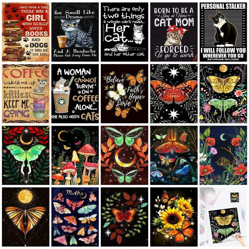 RUOPOTY Coloring By Numbers Painting Butterfly Cat Black And Gold Wall Art Retro Art Vintage Home Decor
RUOPOTY Coloring By Numbers Painting Butterfly Cat Black And Gold Wall Art Retro Art Vintage Home Decor
