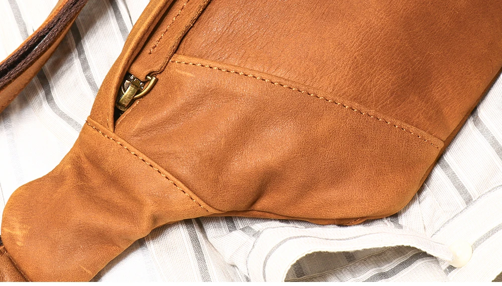 Crazy Horse Leather Waist Bag Men's Genuine Leather Crossbody Chest Pack Outdoor Sports Phone Pouch Adjustable Belt Bag Crazy Horse Leather Waist Bag Men's Genuine Leather Crossbody Chest Pack Outdoor Sports Phone Pouch Adjustable Belt Bag