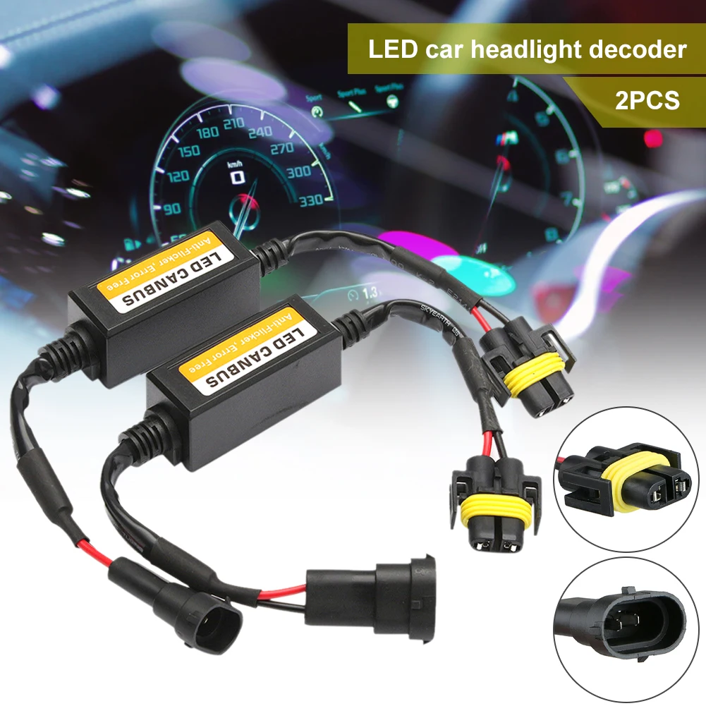 2pcs LED Headlight Decoder Adapter H8/H11 Canbus Anti-Flicker Harness Bulbs Resistor Decoder Warning Error Canceller
2pcs LED Headlight Decoder Adapter H8/H11 Canbus Anti-Flicker Harness Bulbs Resistor Decoder Warning Error Canceller