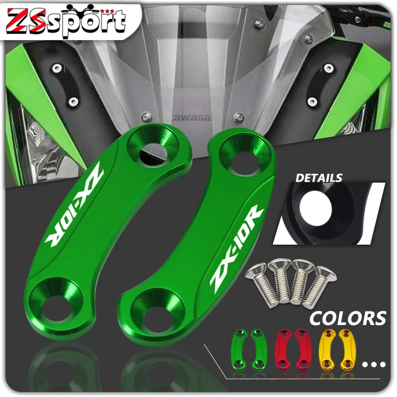 New For Kawasaki ZX-6R 2019-2023 ZX-10R 2016-2020 2021 2022 2023 Motorcycle Windscreen Rear Mirror Hole Cover Driven Mirror Cap
New For Kawasaki ZX-6R 2019-2023 ZX-10R 2016-2020 2021 2022 2023 Motorcycle Windscreen Rear Mirror Hole Cover Driven Mirror Cap