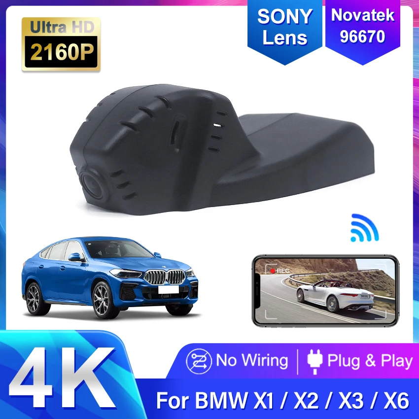 

4k 2160P Car DVR Dash Cam Camera Recorder for BMW x1 f48 f20 3gt f34 m3 f80 m4 f82 X3 F25 X4 F26 x5 f15 X6 F16 f32 f33 f36 F02