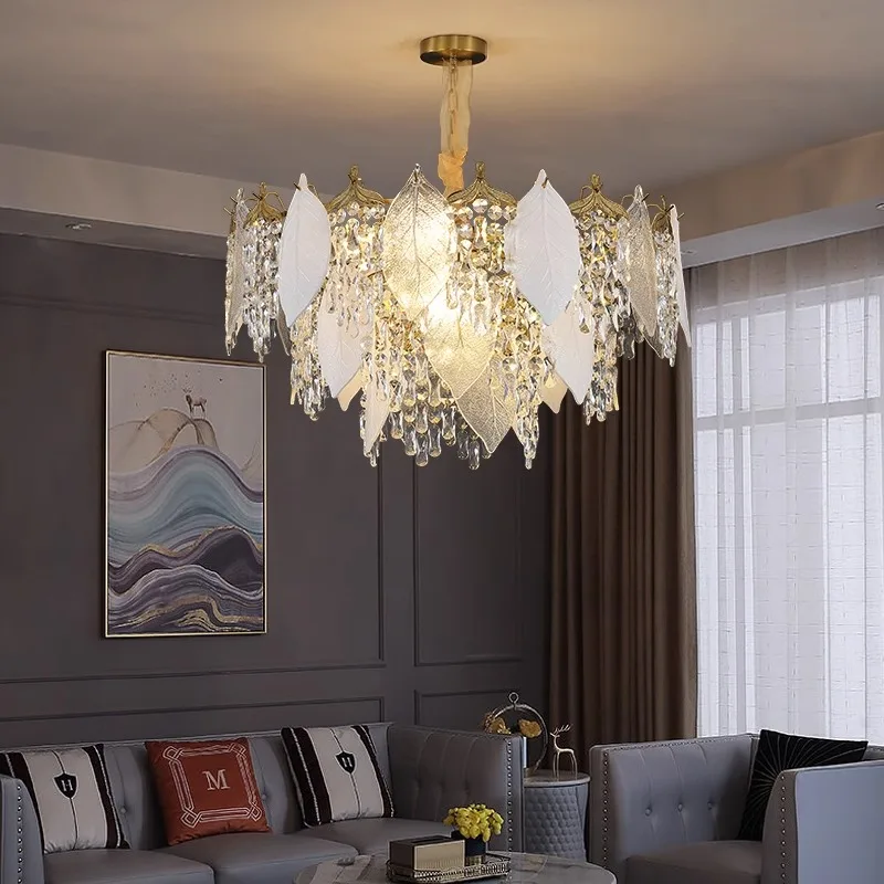 Chandelier Crystal Lamp Room New Luxury Leaf Stylish Pendant Light For Living Room Home Improvement Indoor Hanging Lights Lustre
Chandelier Crystal Lamp Room New Luxury Leaf Stylish Pendant Light For Living Room Home Improvement Indoor Hanging Lights Lustre