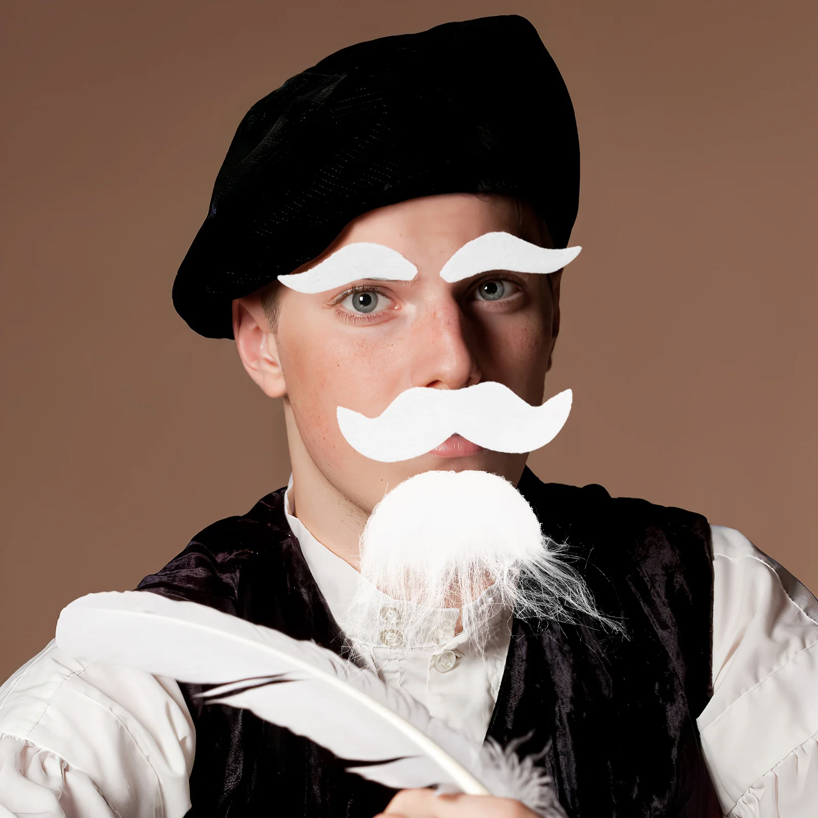 Novelty Halloween Costumes Self Adhesive Fake Eyebrows Beard Moustache Kit Facial Hair Cosplay Props Disguise Decoration
Novelty Halloween Costumes Self Adhesive Fake Eyebrows Beard Moustache Kit Facial Hair Cosplay Props Disguise Decoration