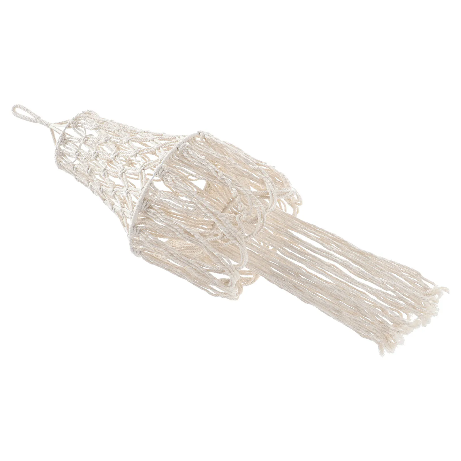 Cotton Rope Macrame Hanging Lampshade - Handmade Boho Ceiling Light Cover 5 Se5a947237ec146b9944c6a8492f6ff1eR
