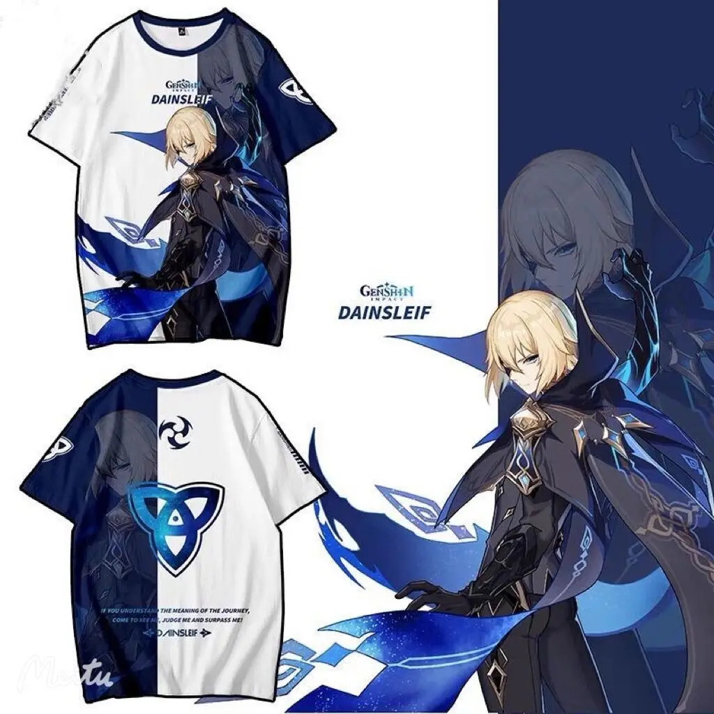 Genshin Impact Dainsleif 3D Printing T-shirt Summer Fashion Round Neck Short Sleeve Popular Game Streetwear Plus Size
Genshin Impact Dainsleif 3D Printing T-shirt Summer Fashion Round Neck Short Sleeve Popular Game Streetwear Plus Size