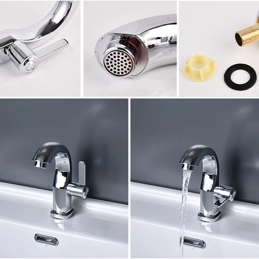 Bathroom Basin Faucet Single Lever Hole Tap Single Cold Deck Mounted Basin Sink Water Taps Silver Moon Shaped Bathroom Faucet
Bathroom Basin Faucet Single Lever Hole Tap Single Cold Deck Mounted Basin Sink Water Taps Silver Moon Shaped Bathroom Faucet