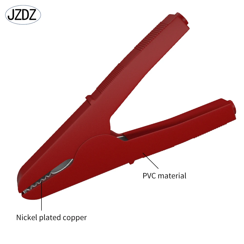 

JZDZ Heavy Duty Alligator Clips Pure Copper 120A 125mm Electrical Connection battery terminals Weld Power Wire Test J.60053