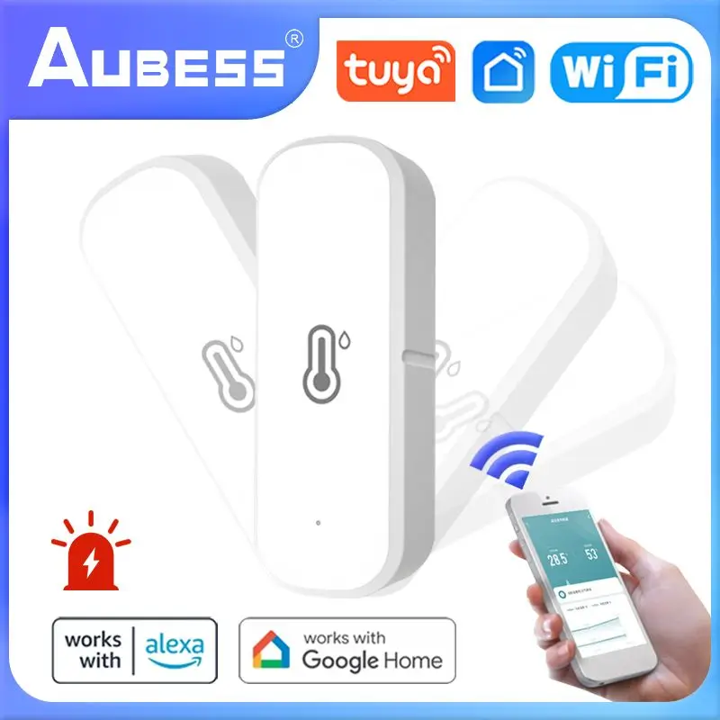 Tuya WiFi ZigBee Smart Temperature Humidity Sensor Indoor Thermometer Hygrometer Smart Life App Voice Control Via Alexa
Tuya WiFi ZigBee Smart Temperature Humidity Sensor Indoor Thermometer Hygrometer Smart Life App Voice Control Via Alexa