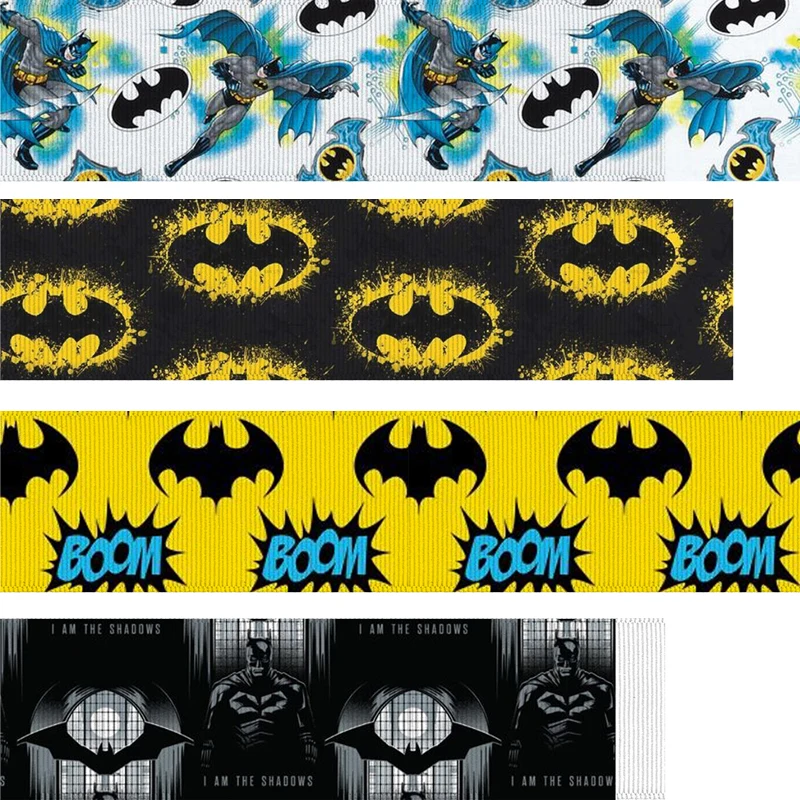 

50yard 7/8inch 1inch 1.5inch 2inch 3inch movie super hero batman printed grosgrain ribbon R4793