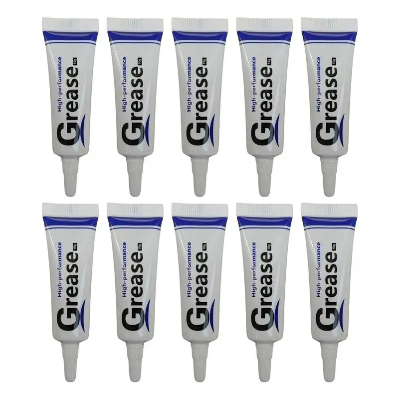 10pcs Silicone Grease Waterproof O-rings Long-Lasting Lubrication Lubricant Gear Tube Mounted Bearing Sealant Tyre Grease
10pcs Silicone Grease Waterproof O-rings Long-Lasting Lubrication Lubricant Gear Tube Mounted Bearing Sealant Tyre Grease