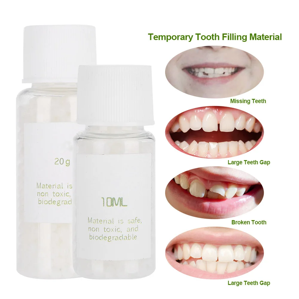10 ML Temporary Tooth Filling Material Temp Replace Missing DIY Teeth Fast Repair Kit Dental Tools Makeup Decoration Easy To Use
10 ML Temporary Tooth Filling Material Temp Replace Missing DIY Teeth Fast Repair Kit Dental Tools Makeup Decoration Easy To Use