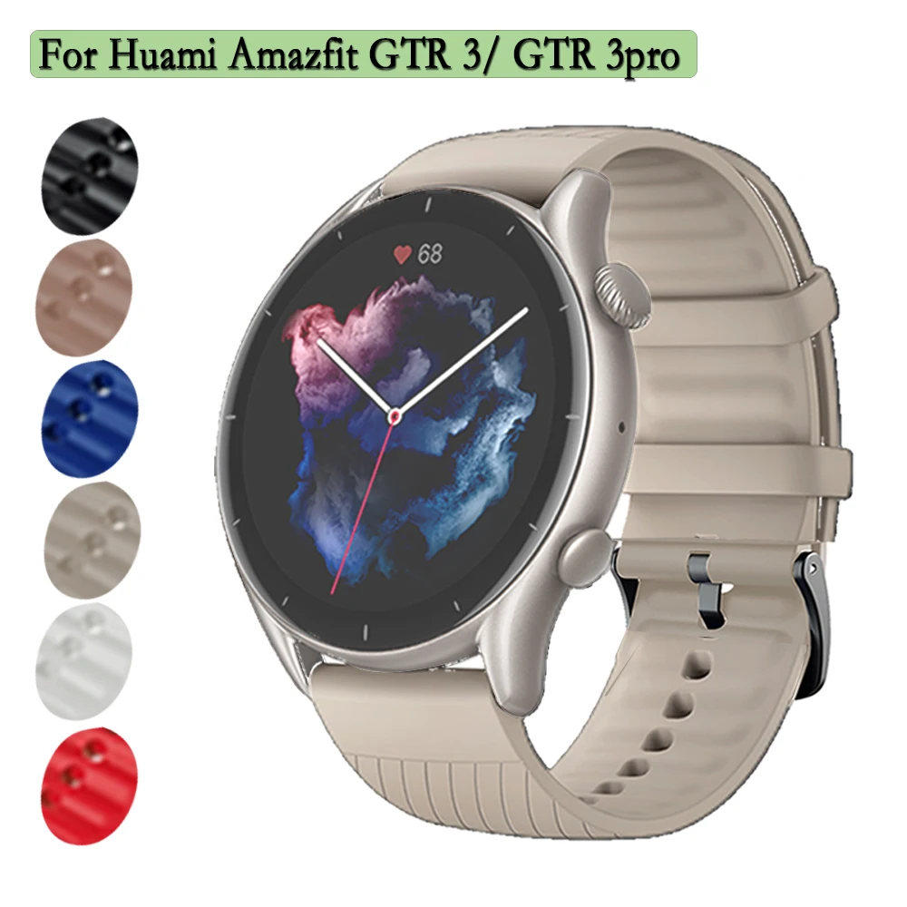 22mm Strap For Huami Amazfit GTR 3/GTR 3pro Durable and Soft Silicone Wristband With Texture Surface Original Watchband
22mm Strap For Huami Amazfit GTR 3/GTR 3pro Durable and Soft Silicone Wristband With Texture Surface Original Watchband