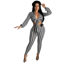 Znaiml 2022 Two Piece Sets Long Sleeve Bird Lattice Pencil Pants V Neck Bandage Shirt Suits Girls Sexy Pant Women Set Outfits
Znaiml 2022 Two Piece Sets Long Sleeve Bird Lattice Pencil Pants V Neck Bandage Shirt Suits Girls Sexy Pant Women Set Outfits