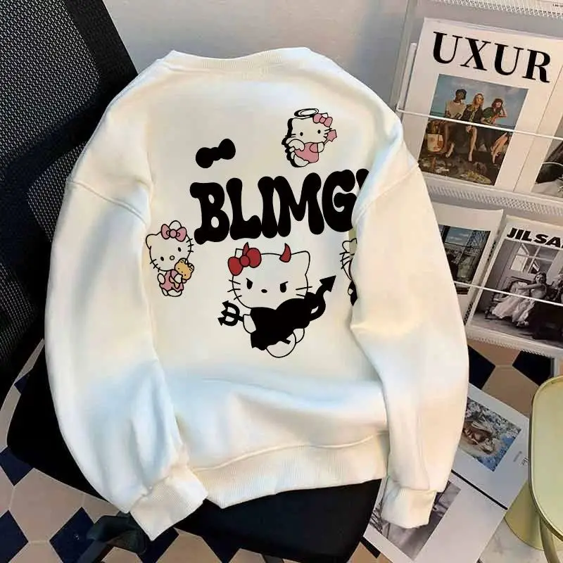 Милая Толстовка Sanrio, Hello Kitty Girl с круглым вырезом, новинка 2023, для детей среднего и старшего возраста, с мультяшным принтом, плюс бархатная, свободная
Милая Толстовка Sanrio, Hello Kitty Girl с круглым вырезом, новинка 2023, для детей среднего и старшего возраста, с мультяшным принтом, плюс бархатная, свободная