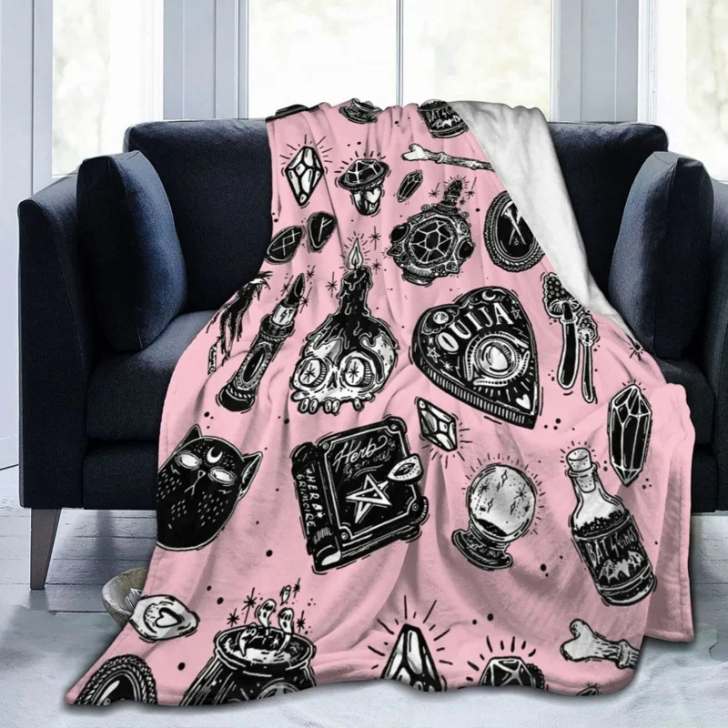 Halloween Witchy Witch Blanket Flannel Throw Blanket Lightweight Soft Cozy Sofa Bed Blanket for Men Women Teens Halloween Gifts
Halloween Witchy Witch Blanket Flannel Throw Blanket Lightweight Soft Cozy Sofa Bed Blanket for Men Women Teens Halloween Gifts
