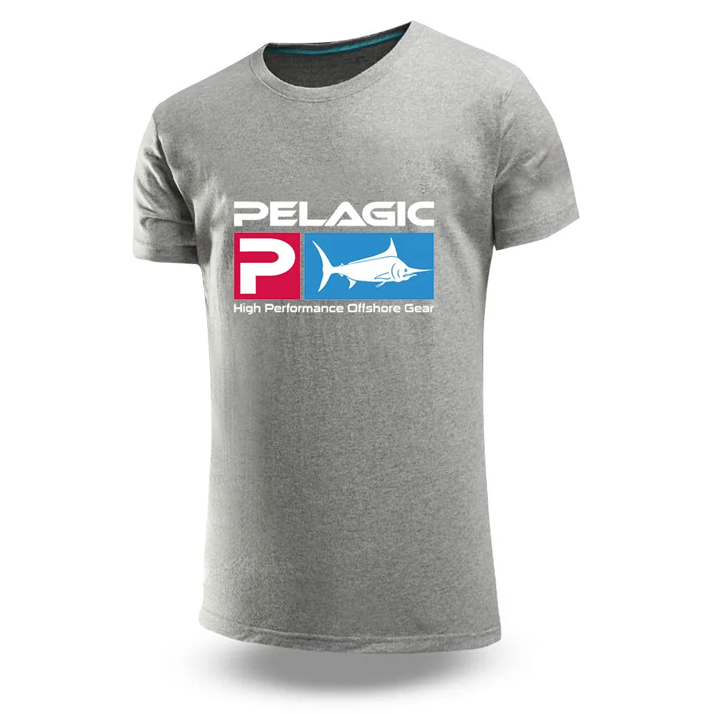 

Мужская хлопковая футболка с принтом, простая Однотонная футболка с коротким рукавом в стиле Харадзюку Для океан и рыбалки, Новинка лета 2024