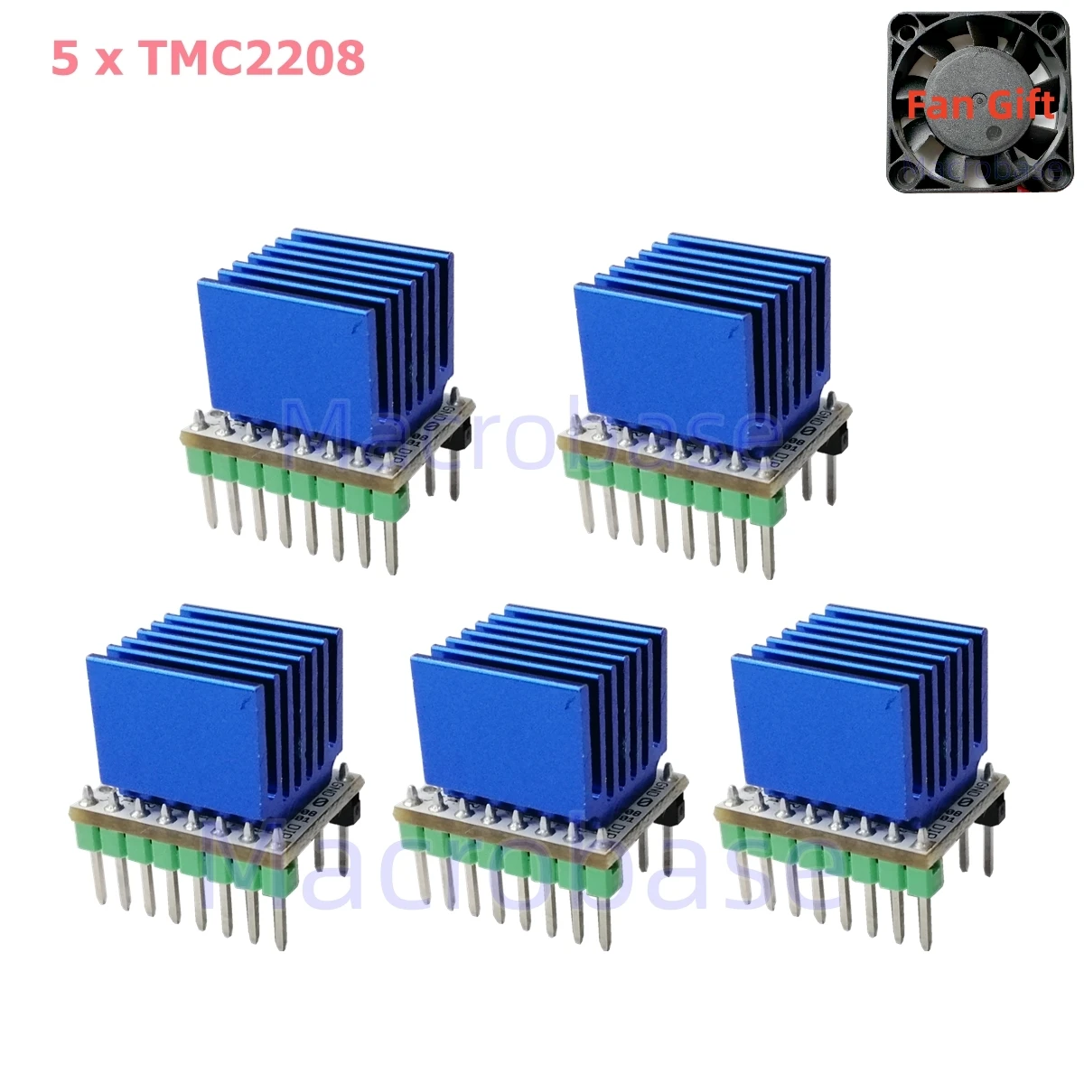 Драйвер для 3D-принтера MKS TMC2208, контроллер шагового двигателя Uart tepmotor Nema 17 TMC 2208, двигатель очень тихий, 2 А
Драйвер для 3D-принтера MKS TMC2208, контроллер шагового двигателя Uart tepmotor Nema 17 TMC 2208, двигатель очень тихий, 2 А