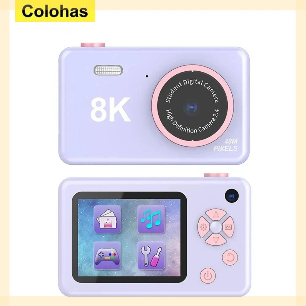 New 80MP 2.4 Inch HD Screen Children Camera Toys Photography Photo Camera Video SLR Digital Cameras 4K Game Cartoon with Lanyard
New 80MP 2.4 Inch HD Screen Children Camera Toys Photography Photo Camera Video SLR Digital Cameras 4K Game Cartoon with Lanyard