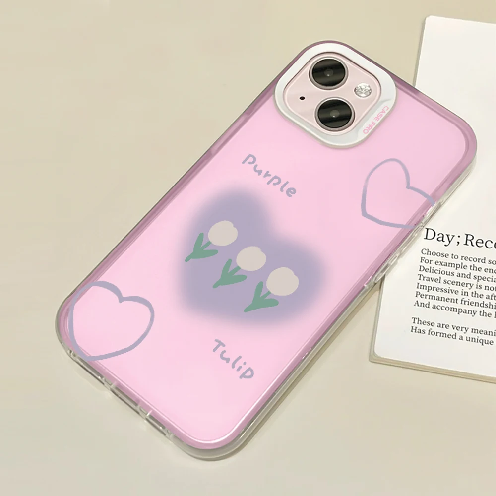 Luxury Tulip Phone Case for iPhone 14 13 ProMax XR XS Max 7 8 Plus SE Soft TPU Pink Cover for iPhone 12 11 Protection Shell
Luxury Tulip Phone Case for iPhone 14 13 ProMax XR XS Max 7 8 Plus SE Soft TPU Pink Cover for iPhone 12 11 Protection Shell
