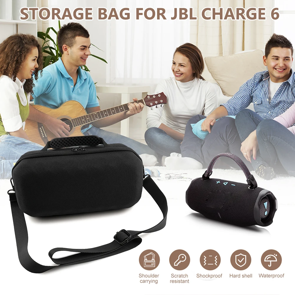 Hard EVA Travel Box with Adjustable Shoulder Strap Storage Bag Shoulder Bag for JBL Charge 6 Portable BT Speaker Hard EVA Travel Box with Adjustable Shoulder Strap Storage Bag Shoulder Bag for JBL Charge 6 Portable BT Speaker