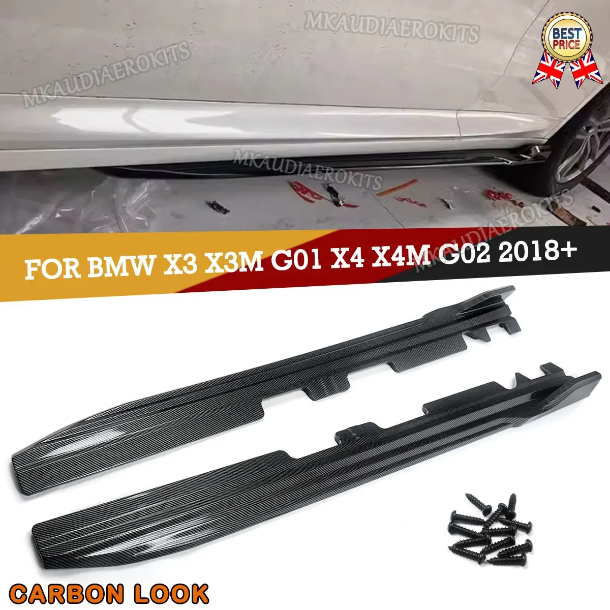 Carbon look для BMW X3 X3M G01 X4 X4M G02 2018-23, боковые разветвители, удлинители
Carbon look для BMW X3 X3M G01 X4 X4M G02 2018-23, боковые разветвители, удлинители