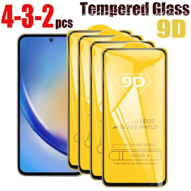 4-3-2pc Tempered Glass for Samsung A35 A55 Glass 9D Full Coverage Explosion-proof Screen Protector Hard Film with Black Frame
4-3-2pc Tempered Glass for Samsung A35 A55 Glass 9D Full Coverage Explosion-proof Screen Protector Hard Film with Black Frame