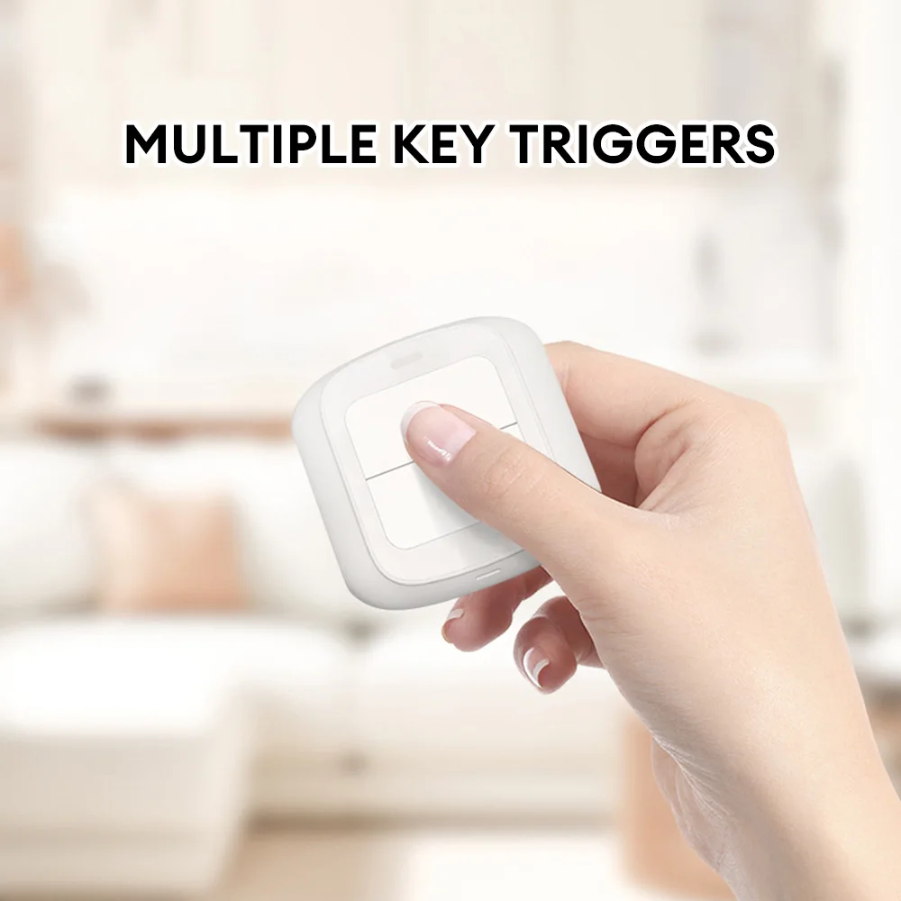 Dual Key Smart Wireless Switch Works with Zigbee/2.4GHz WiFi 2 Gang Intelligent Control Wireless Switch for Home Appliances
Dual Key Smart Wireless Switch Works with Zigbee/2.4GHz WiFi 2 Gang Intelligent Control Wireless Switch for Home Appliances