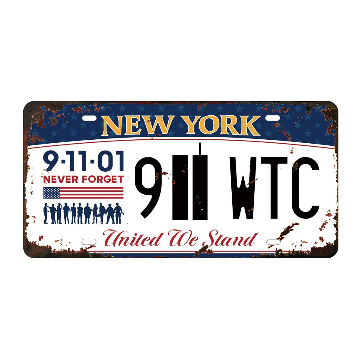 Panguru Never Forget Twin Towers 911 Memorial License Plate, Embossed Replica Metal Number Tags, New York State, 12x6 Inch
Panguru Never Forget Twin Towers 911 Memorial License Plate, Embossed Replica Metal Number Tags, New York State, 12x6 Inch