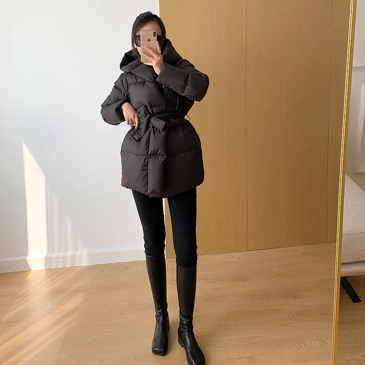 Winter Women's Down Jackets Ultra Light Warm Casual Coat Female Puffer Jacket With Belt Plus Size Hooded Short Parka 25 Mallzona Se5b4e1c47eff49b49d55e1ff0d140acau Winter Women's Down Jackets Ultra Light Warm Casual Coat Female Puffer Jacket With Belt Plus Size Hooded Short Parka Mallzona