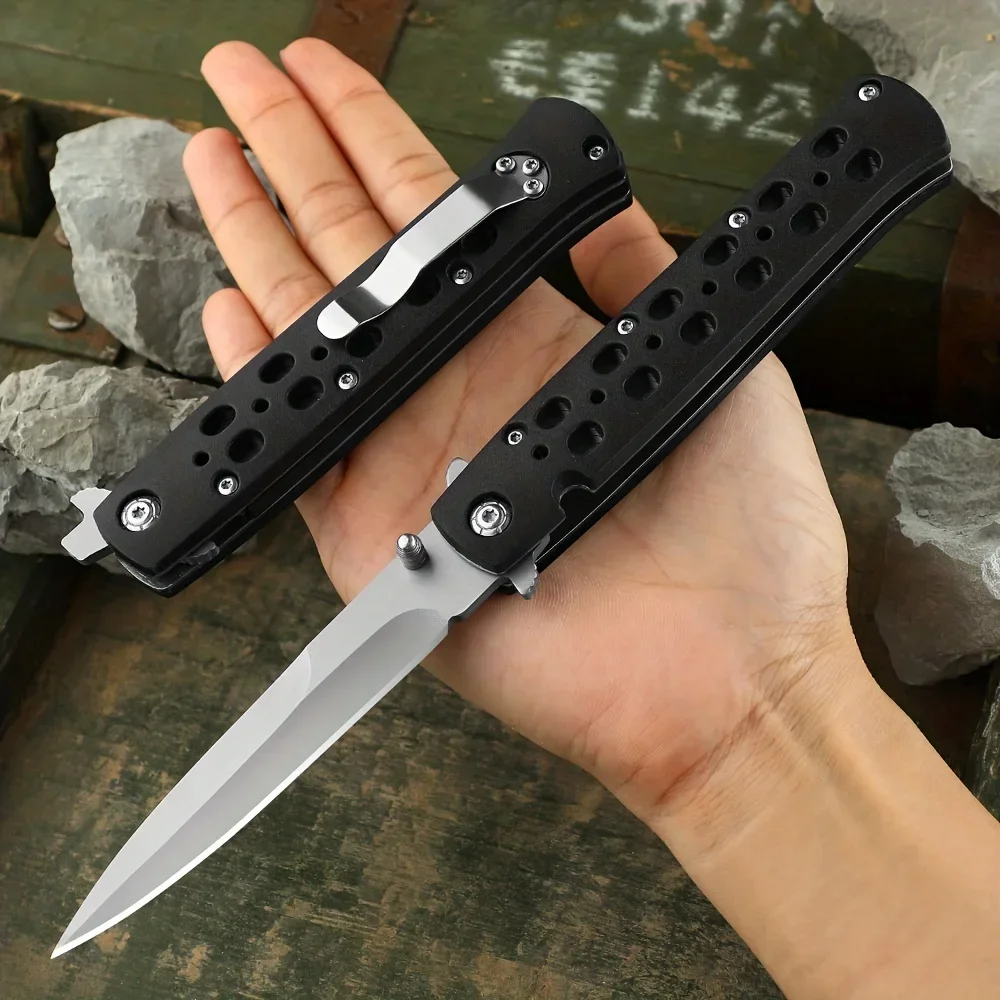 

Tactical Pocket Mini Assisted Folding Knife 440C Blade Nylon Wave Fiber Handle Outdoor Camping Hunting Knives Survival EDC Tools
