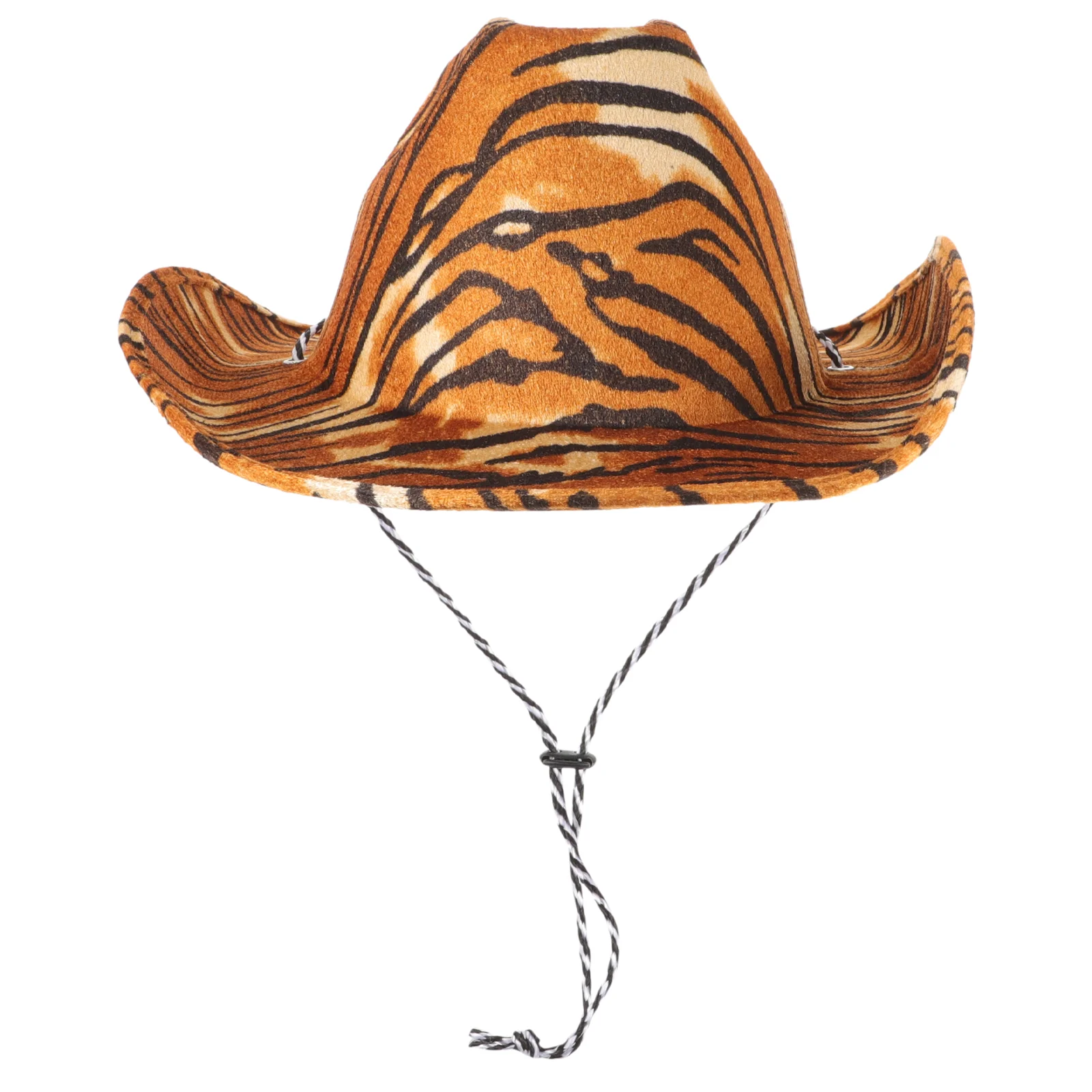 

Tiger Cowboy Hat Wedding Cosplay Girl Outfits for Women Eva Printed Cowgirl Women's