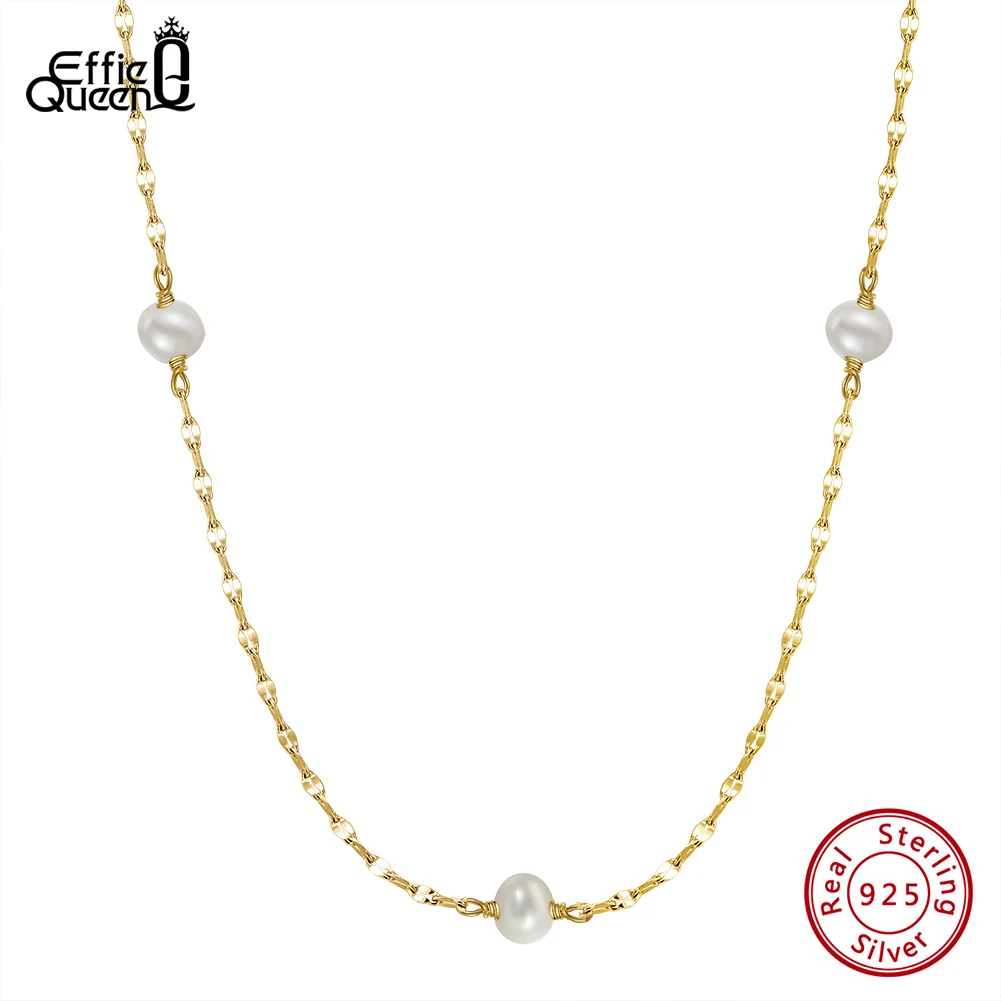 EFFIE QUEEN 14K Gold Cultured Freshwater Pearl Necklace S925 Silver Baroque Pearl Tiny Choker Necklace Jewelry for Women GPN35
EFFIE QUEEN 14K Gold Cultured Freshwater Pearl Necklace S925 Silver Baroque Pearl Tiny Choker Necklace Jewelry for Women GPN35