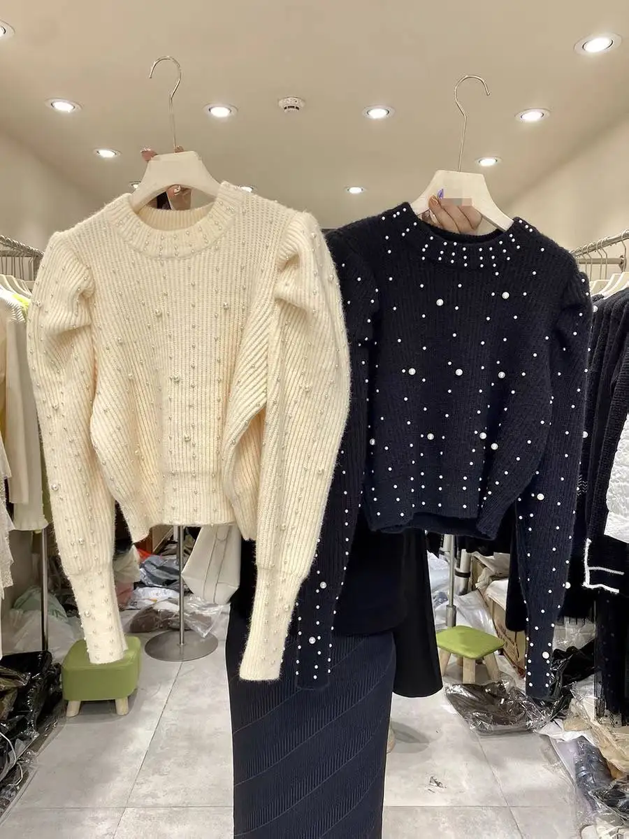 2023 Autumn Winter New Cashmere Warm Pullover with Beaded Round Neck Long Sleeve Slim Fit Knit Sweater For Women X314
2023 Autumn Winter New Cashmere Warm Pullover with Beaded Round Neck Long Sleeve Slim Fit Knit Sweater For Women X314