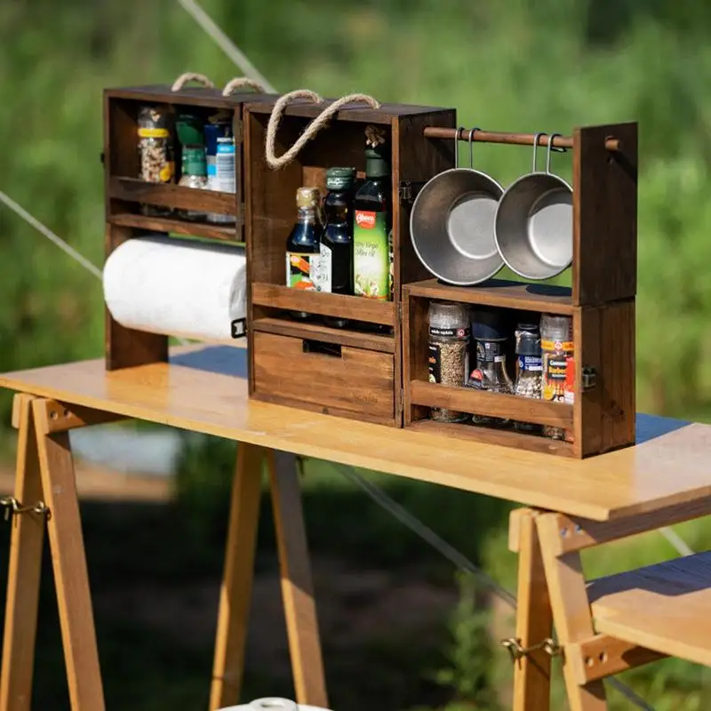 Grill Caddy Wooden Multi Layer Large Foldable Condiment Caddy Picnic Camping Caddy for Condiments Flatware Towels Storage
Grill Caddy Wooden Multi Layer Large Foldable Condiment Caddy Picnic Camping Caddy for Condiments Flatware Towels Storage