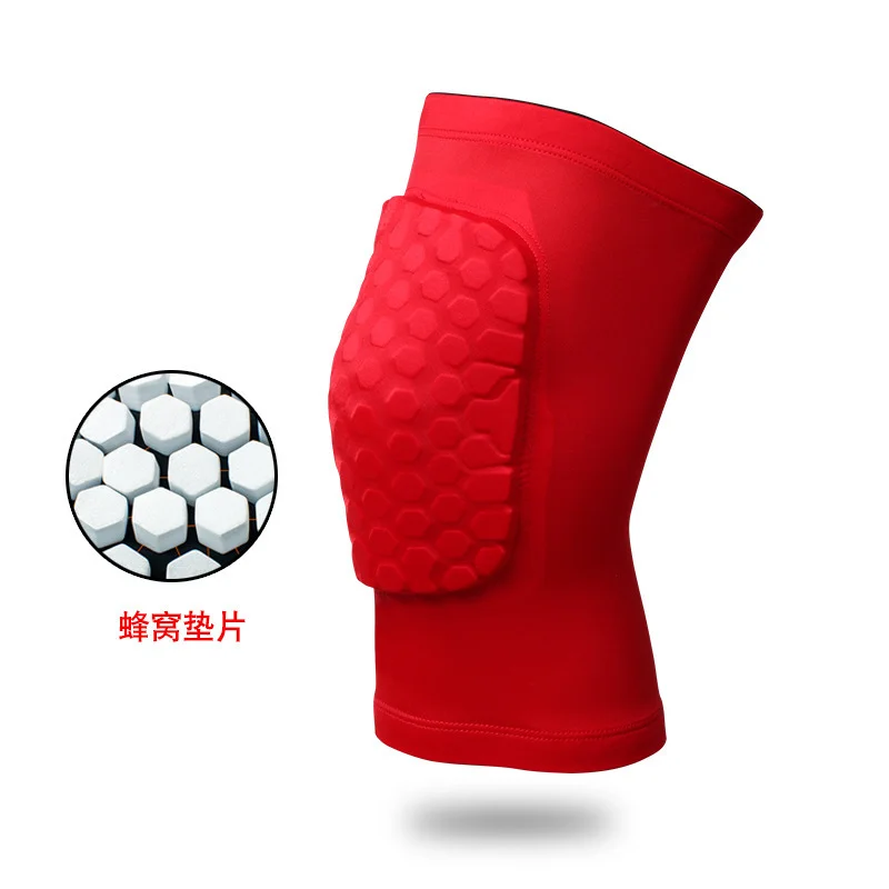 1PC Basketball Sport Kneepad Volleyball Knee Protector Honeycomb Pads Brace Support Football Compression Leg Sleeves |