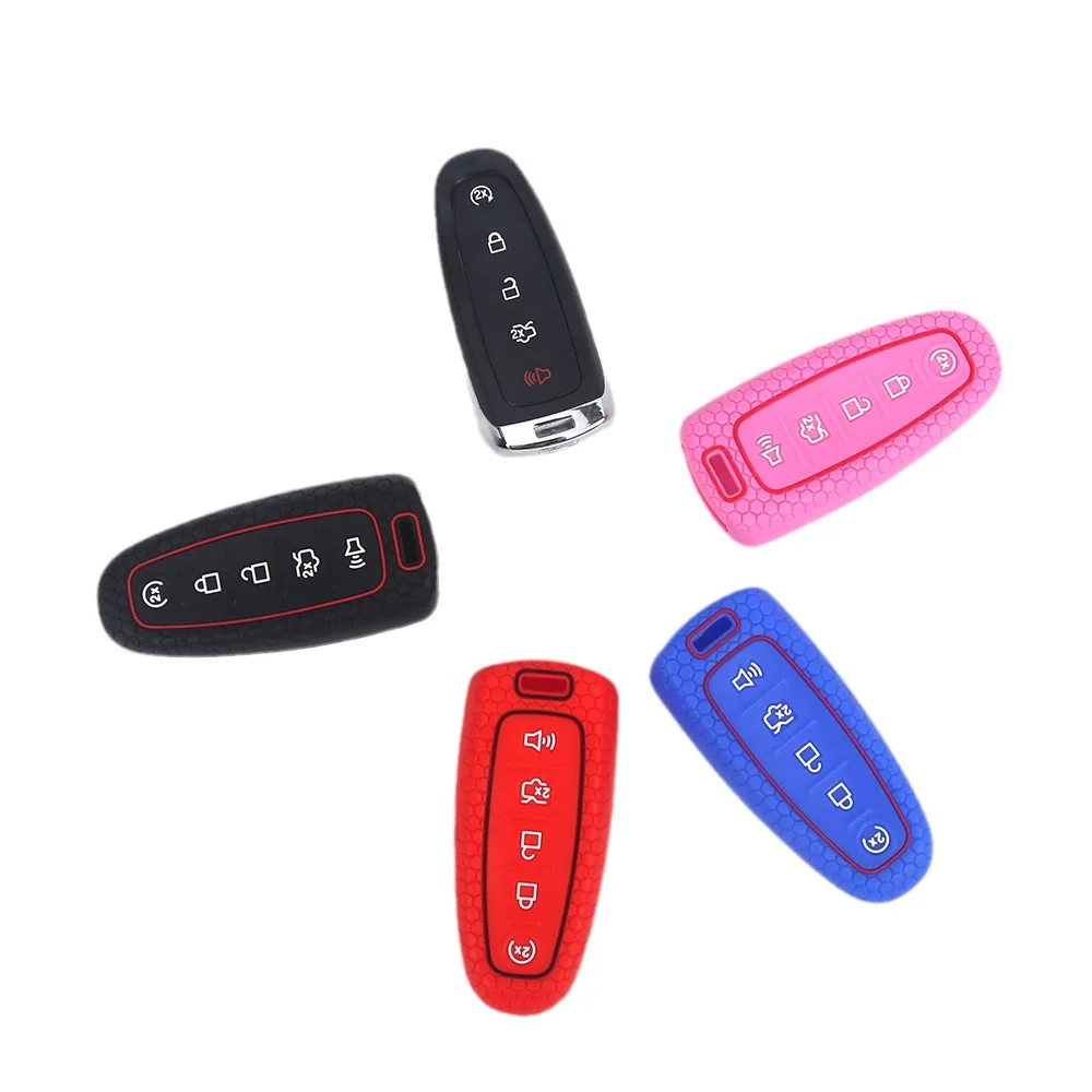 Car Key Case For Ford EDGE Explorer Everest Lincoln Navigator 5 Button Remote Keychain Key Cover Car Accessories Silicone
Car Key Case For Ford EDGE Explorer Everest Lincoln Navigator 5 Button Remote Keychain Key Cover Car Accessories Silicone