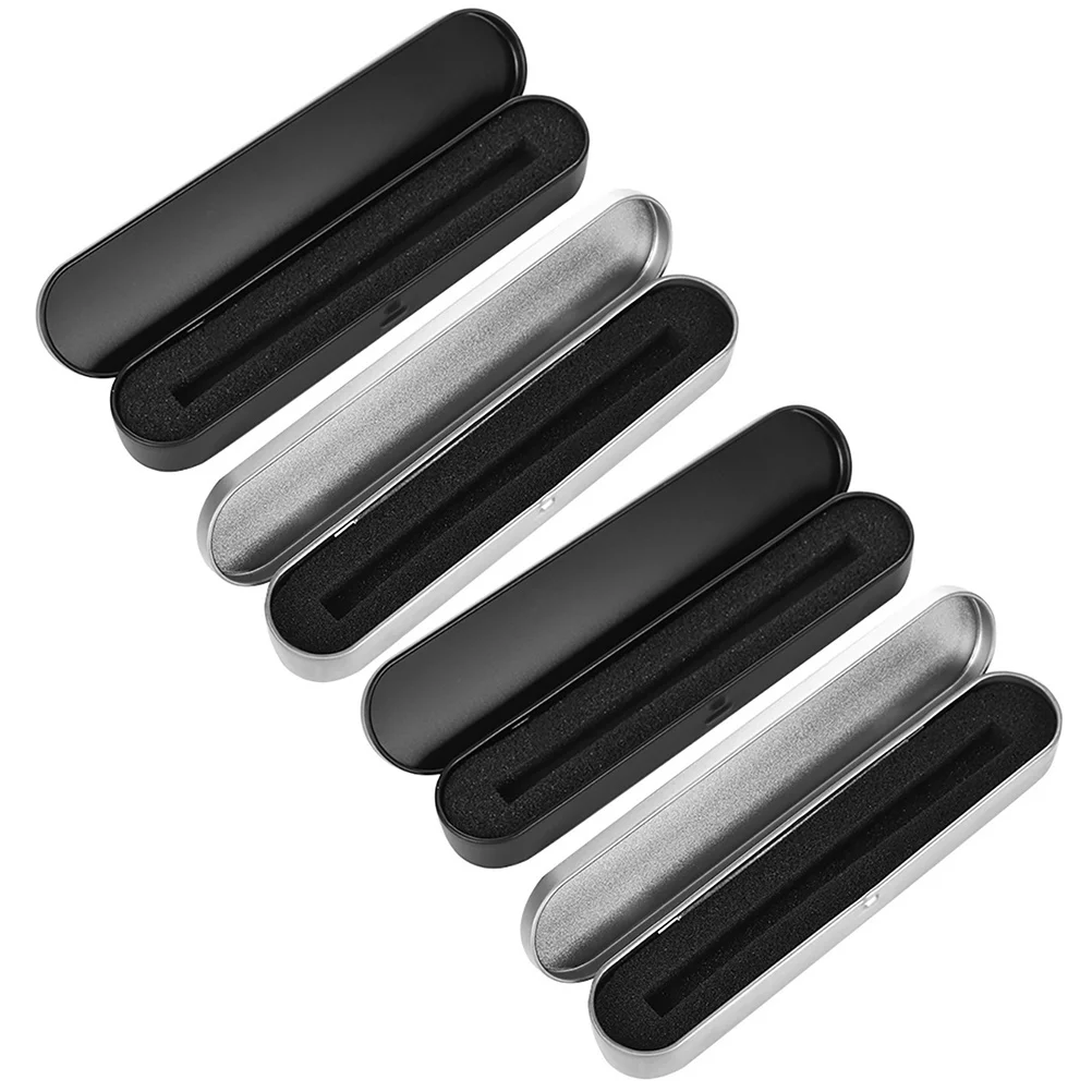 4 Pcs Stationery Box Pen Container Tinplate Metal Case Pencil Accessory Convenient Accessories Student Organizer
4 Pcs Stationery Box Pen Container Tinplate Metal Case Pencil Accessory Convenient Accessories Student Organizer