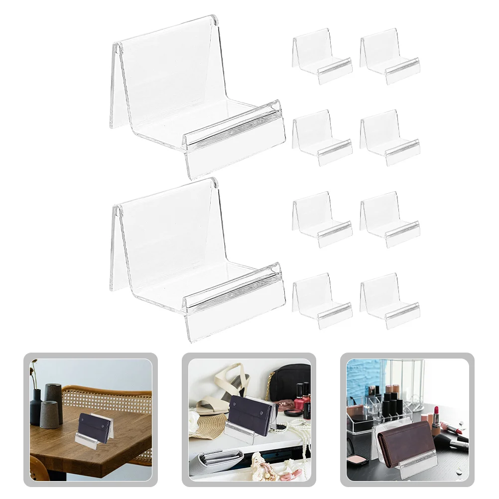 10 Pcs Storage Shelves Transparent Display Stand Clear Wallet Holder Rack Earring Organizer Miss
10 Pcs Storage Shelves Transparent Display Stand Clear Wallet Holder Rack Earring Organizer Miss