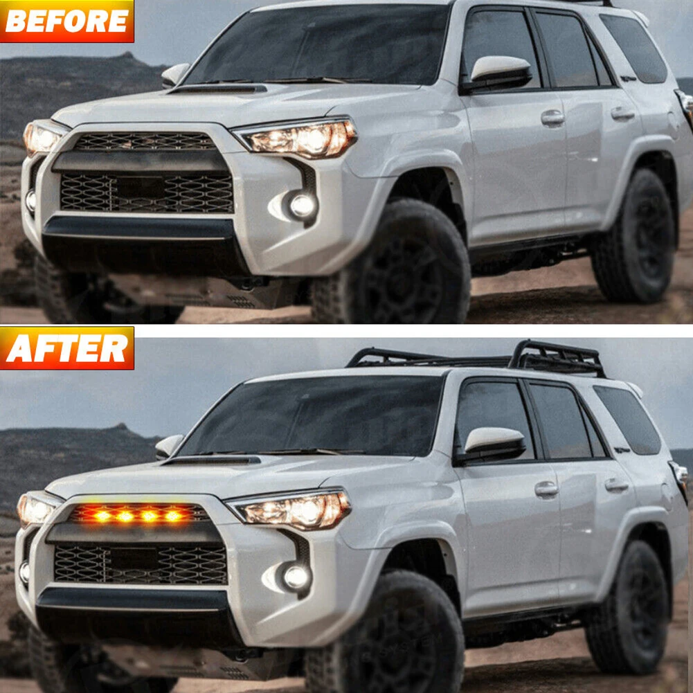 Лампа для Toyota Pro DRL, фонари для решетки радиатора, корпус из АБС-пластика, янтарные автомобильные аксессуары, водонепроницаемость IP67, практичная замена
Лампа для Toyota Pro DRL, фонари для решетки радиатора, корпус из АБС-пластика, янтарные автомобильные аксессуары, водонепроницаемость IP67, практичная замена