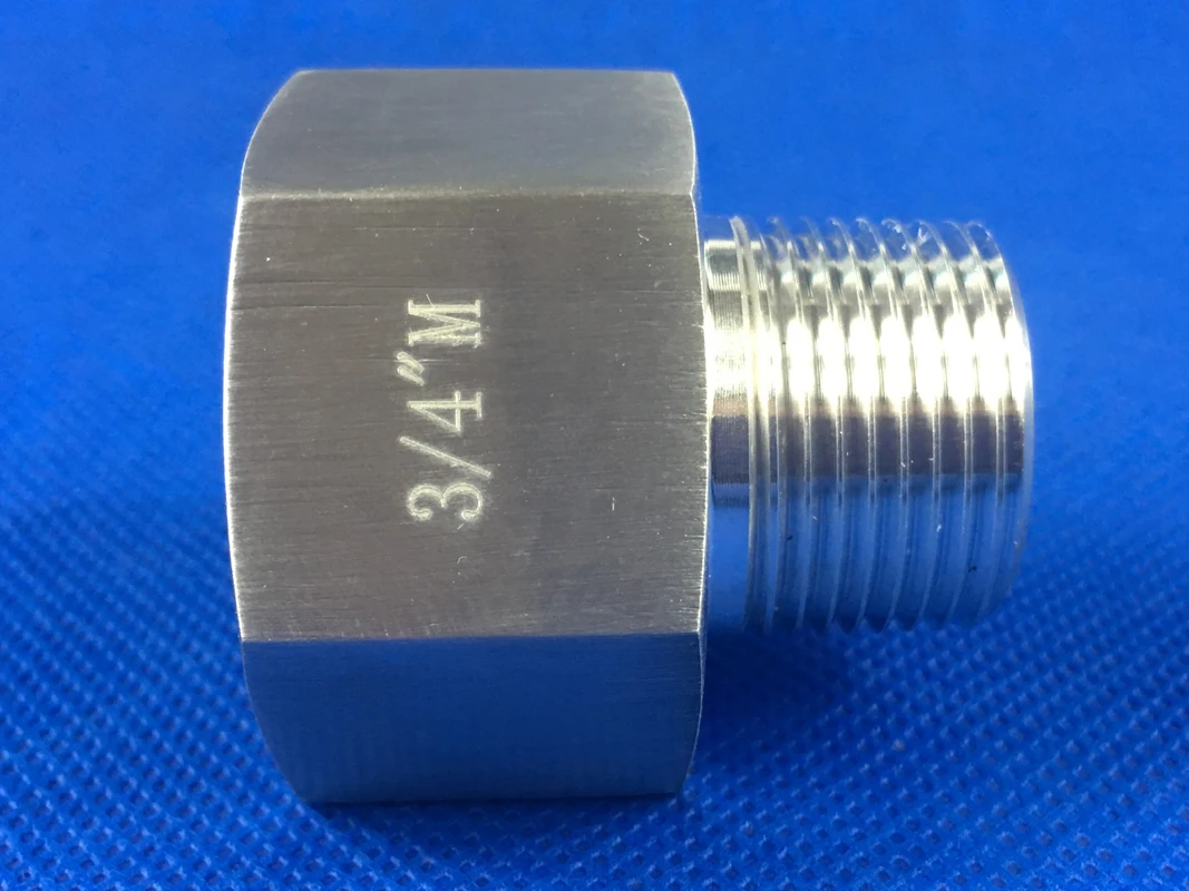 

Aluminum adaptor fitting 3/4" (DN20) NPT male to 1" (DN25) NPT female