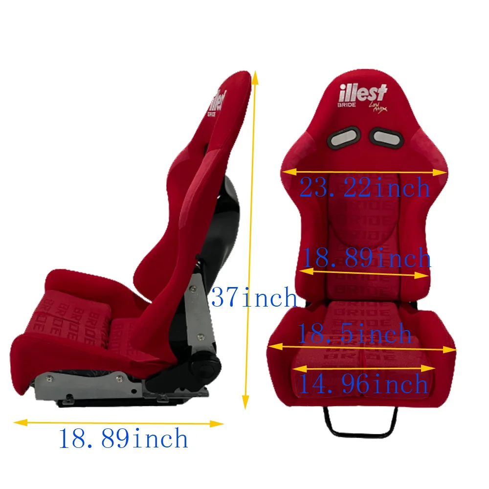 ILLEST Car Seat Frosted Material Before And After Adjustment Motorsport RACING Jdm Car Interior Accessories High Quality Comfort
ILLEST Car Seat Frosted Material Before And After Adjustment Motorsport RACING Jdm Car Interior Accessories High Quality Comfort