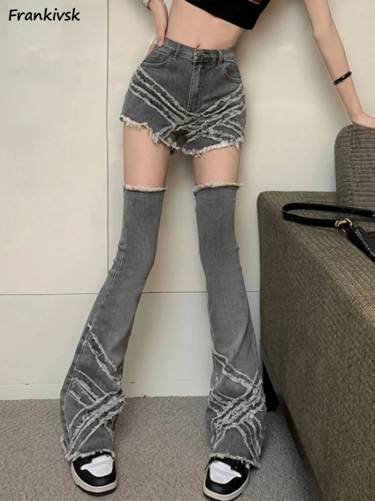 Flare Jeans Women Harajuku Vintage Chic Slim Simple Tassel Design Streetwear Basic Y2k High Waisted Trousers Japanese Style Cozy
Flare Jeans Women Harajuku Vintage Chic Slim Simple Tassel Design Streetwear Basic Y2k High Waisted Trousers Japanese Style Cozy