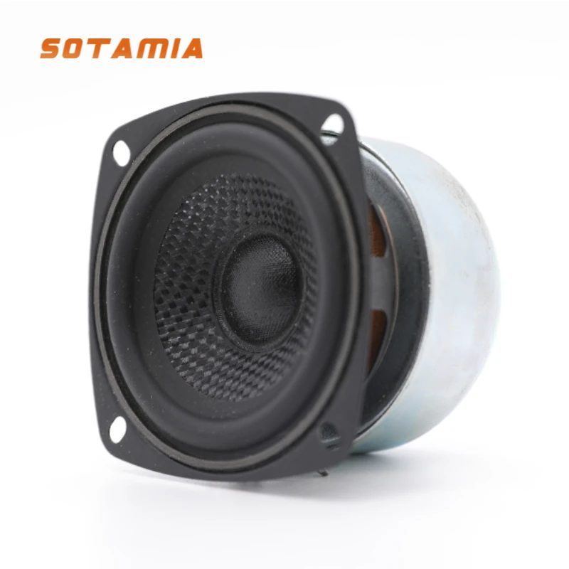 

SOTAMIA 2Pcs 3 Inch 4 Ohm Audio Speakers 8-30W Carbon Fiber Basin Full Range Sound Amplifier Speaker Bookshelf Loudspeaker DIY