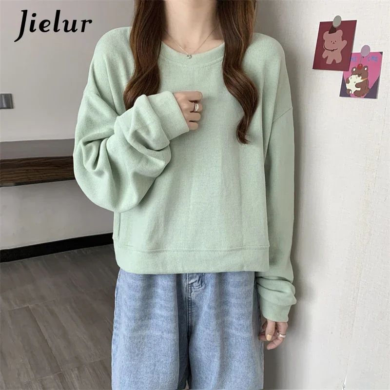 Jielur Winter Fleece Short Hoodie Women's Sweatshirt 6 Solid Colors Korean Hoodies Casual Warm White Black Pullover Female 
Jielur Winter Fleece Short Hoodie Women's Sweatshirt 6 Solid Colors Korean Hoodies Casual Warm White Black Pullover Female
