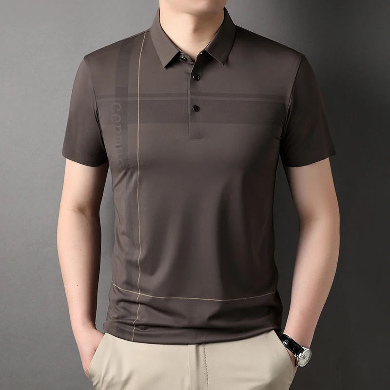 COODRONY Striped Summer Clothing Lapel Short Sleeve T-Shirt for Men Business Casual Contrast Fashion Versatile Polo-Shirt S6034
COODRONY Striped Summer Clothing Lapel Short Sleeve T-Shirt for Men Business Casual Contrast Fashion Versatile Polo-Shirt S6034