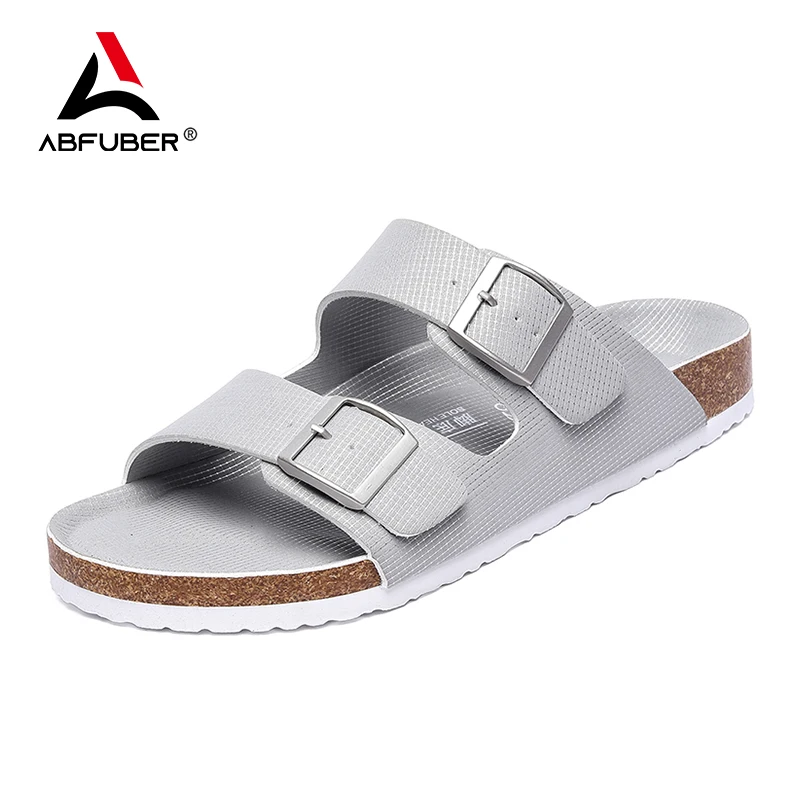 Fashion Grid Men Cork Slippers Summer Casual Double Buckle Non-slip Clogs Slides Women Slip on Flip Flop Men Shoes Unisex
Fashion Grid Men Cork Slippers Summer Casual Double Buckle Non-slip Clogs Slides Women Slip on Flip Flop Men Shoes Unisex