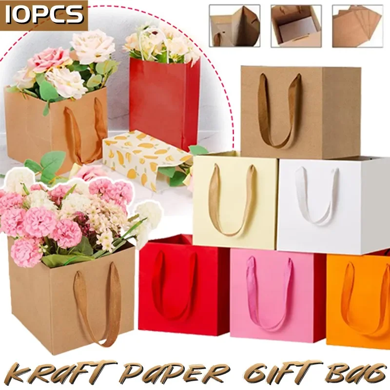 Portable Flower Box Kraft Paper Handy Gift Bag with Handle Rose Packaging Handbag Cardboard Bag for Wedding Birthday Party Decor
Portable Flower Box Kraft Paper Handy Gift Bag with Handle Rose Packaging Handbag Cardboard Bag for Wedding Birthday Party Decor