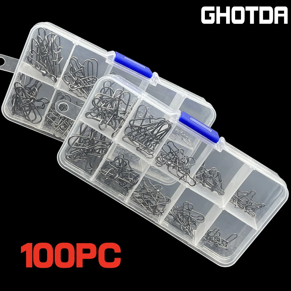 Stainless Steel Super Enhanced Pin Snap Connector Strength 9-28kg (100 Pcs/box) Main Line Sub-line Fishing Connector Accessories
Stainless Steel Super Enhanced Pin Snap Connector Strength 9-28kg (100 Pcs/box) Main Line Sub-line Fishing Connector Accessories